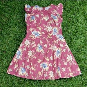 Xhilaration, Large, maroon with floral print.